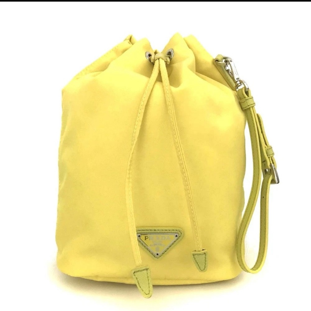 Prada renylon pouch yellow - Picture 8 of 17